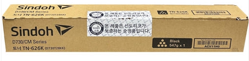 신도리코 D730T28KK
TN-626K 검정 정품토너