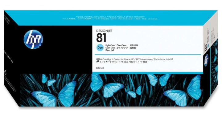 HP81 C4934A 밝은파랑 정품잉크
HP81 C4935A 밝은빨강 정품잉크