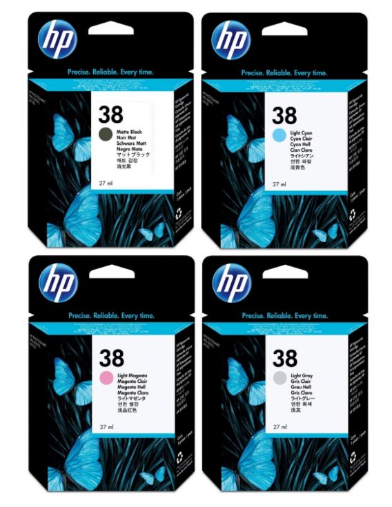 HP38 C9412A 매트블랙 정품잉크
HP38 C9413A 포토블랙 정품잉크
HP38 C9418A 밝은파랑 정품잉크
HP38 C9419A 밝은빨강 정품잉크
유통기한 6개월미만 매입불가