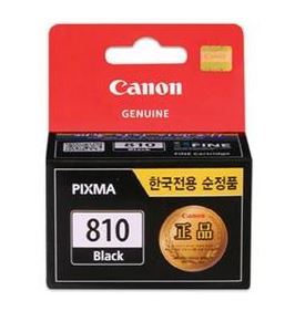 캐논 PG-810 검정 정품잉크
순정품마크 미부착 20%차감