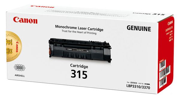 캐논 CRG-315 검정 정품토너
순정품스티커 미부착 30%차감