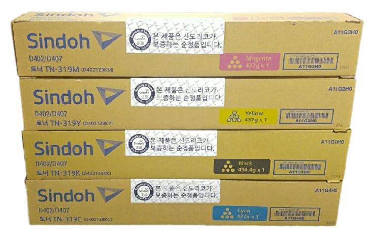 신도리코 D402T29KC
TN-319C 파랑 정품토너