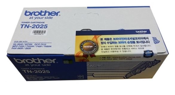브라더 TN-2025 정품토너
순정품라벨 미부착20%차감
자가검사스티커 미부착 30%차감