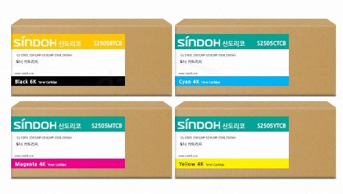 신도리코 S2505CTCB 파랑 정품토너
신도리코 S2505MTCB 빨강 정품토너
신도리코 S2505YTCB 노랑 정품토너