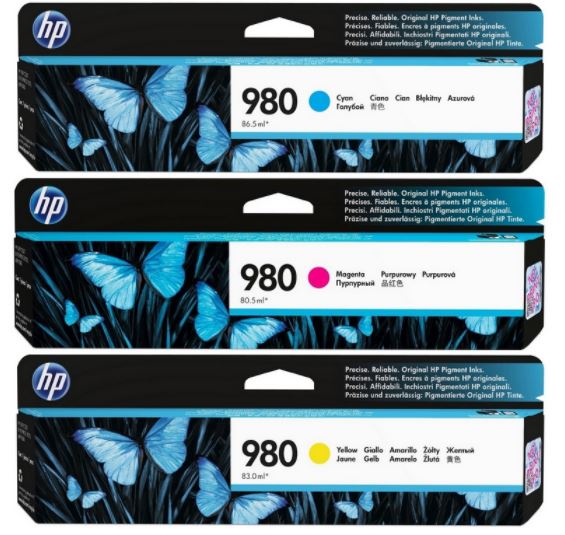 HP980 D8J07A 파랑 정품잉크
HP980 D8J08A 빨강 정품잉크
HP980 D8J09A 노랑 정품잉크