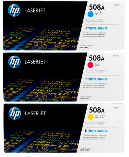 HP CF361A 508A  파랑 정품토너
HP CF362A 508A  노랑 정품토너
HP CF363A 508A  빨강 정품토너
AC 화이트팩 20%차감