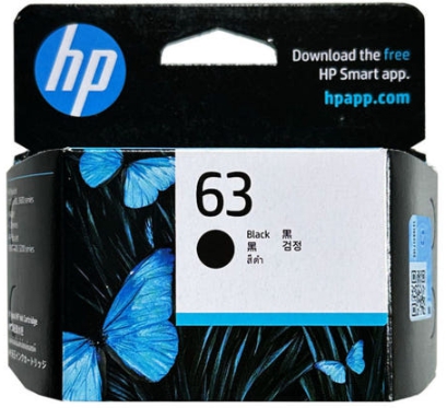 HP63 F6U62AA
검정 정품잉크