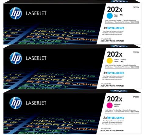 HP CF501X 202X 파랑 정품토너
HP CF502X 202X 노랑 정품토너
HP CF503X 202X 빨강 정품토너
XC 화이트팩 20%차감