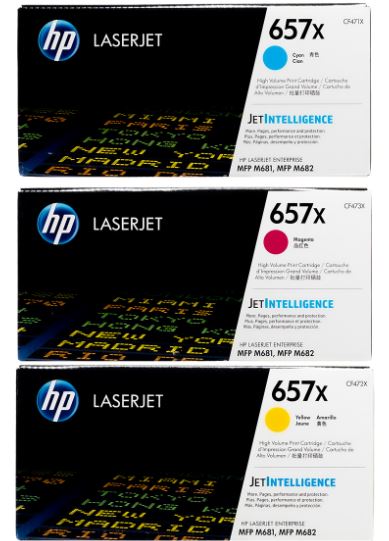 HP CF471X 657X 파랑 정품토너
HP CF472X 657X 노랑 정품토너
HP CF473X 657X 빨강 정품토너