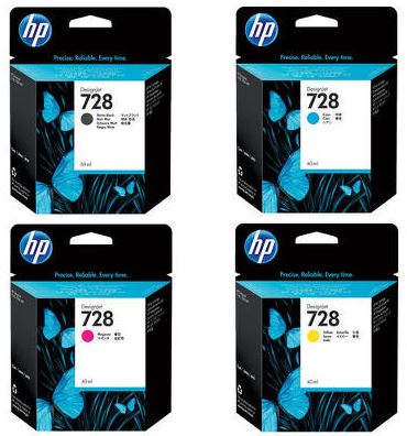HP728 F9J67A  파랑 정품잉크
HP728 F9J66A  빨강 정품잉크
HP728 F9J65A  노랑 정품잉크