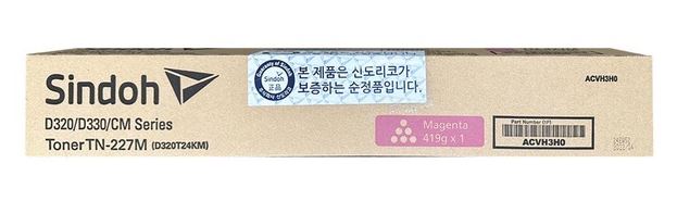 신도리코 D320T24KM
TN-227M 빨강 정품토너
비매품도장제품 50%차감
순정품스티커 미부착 50%차감